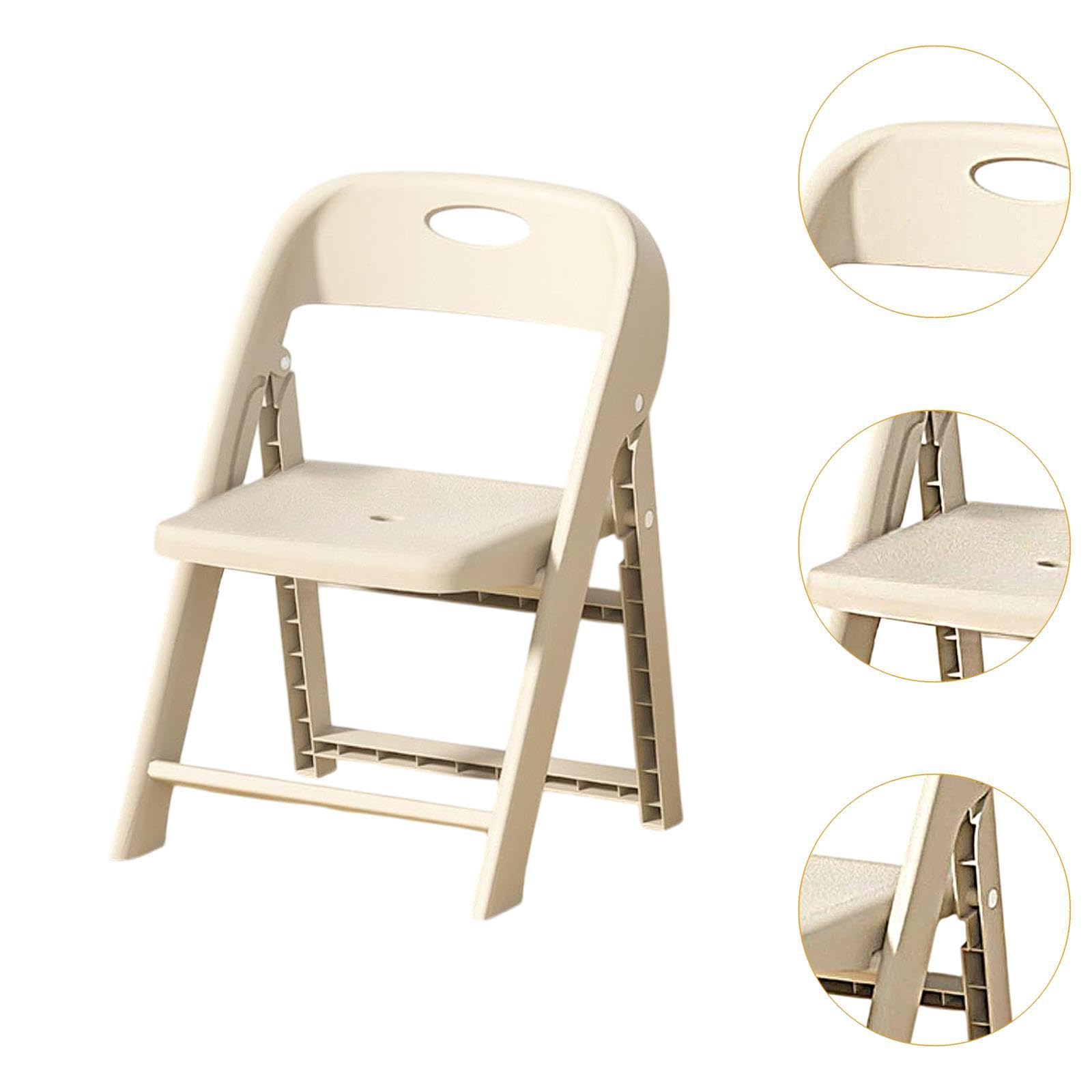 Silla Infantil Apilable para La Escuela, Mobiliario Escolar de Calidad, Ligero Y Plegable para El Hogar, Interiores, Blanco, Individual