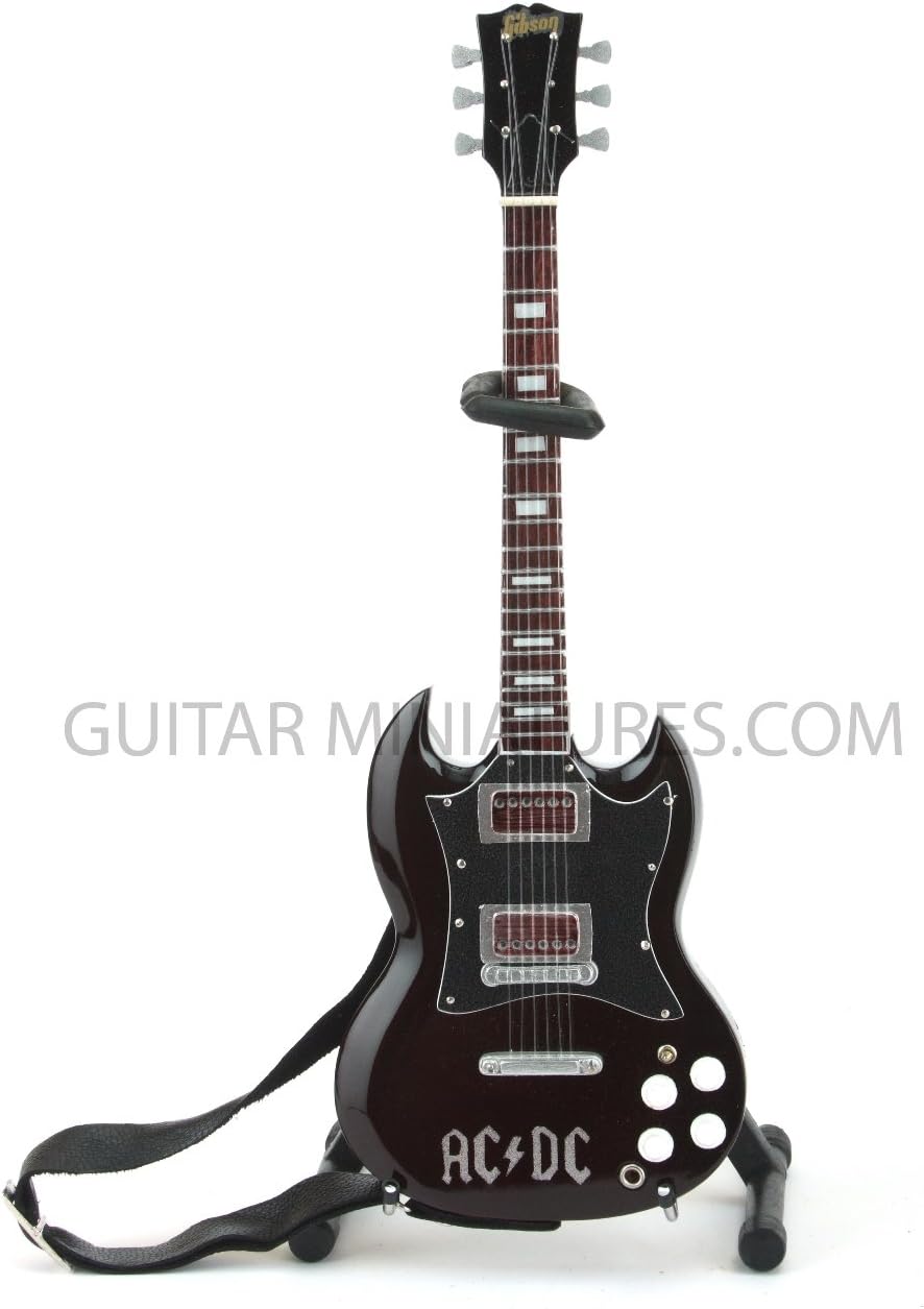 Amazon.com: ACDC Logo Name Miniature Guitar : Musical Instruments