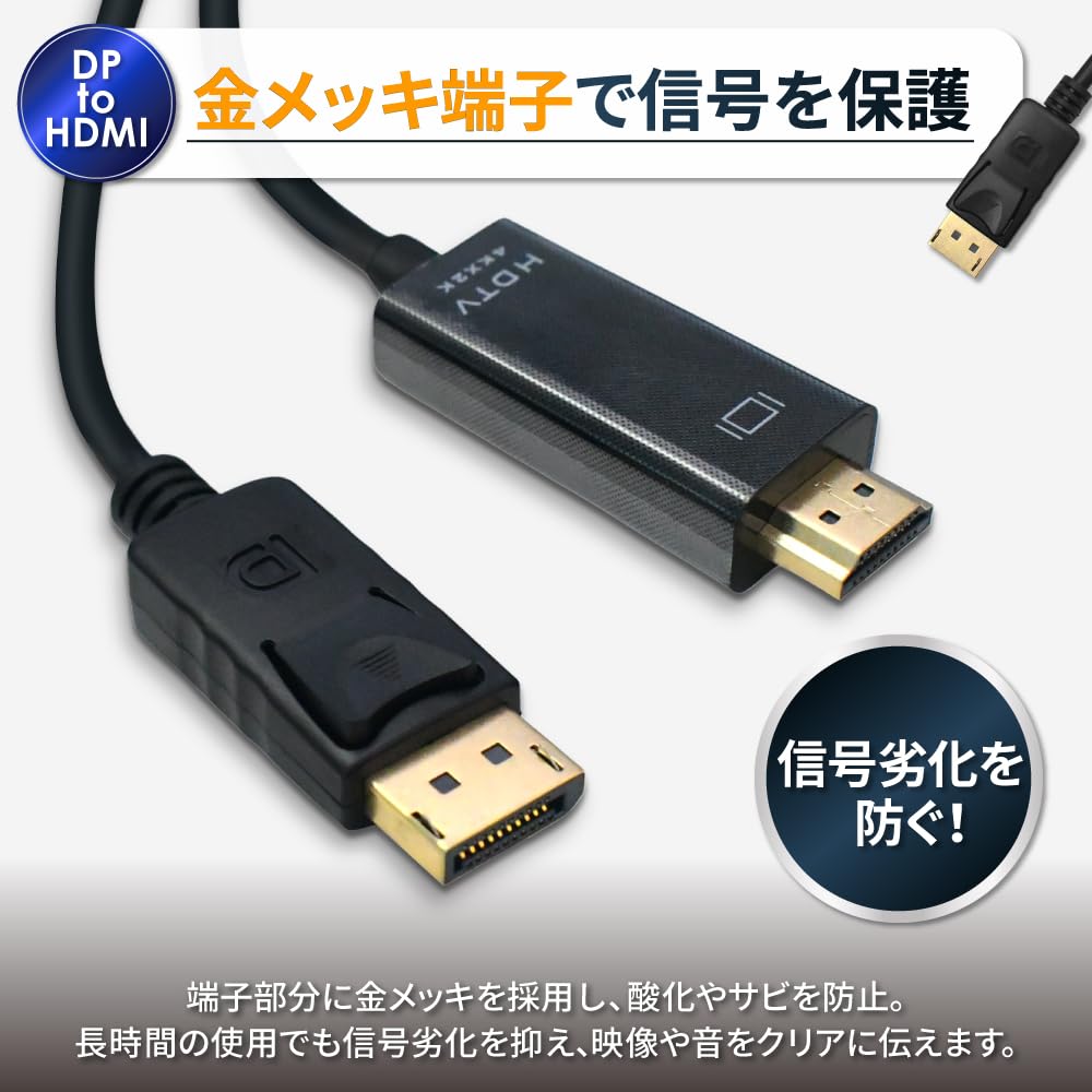 HDMIケーブル×３ + DPケーブル×３ Amazon.co.jp: シズカウィル HDMI DisplayPort 3.0m HDMIケーブル