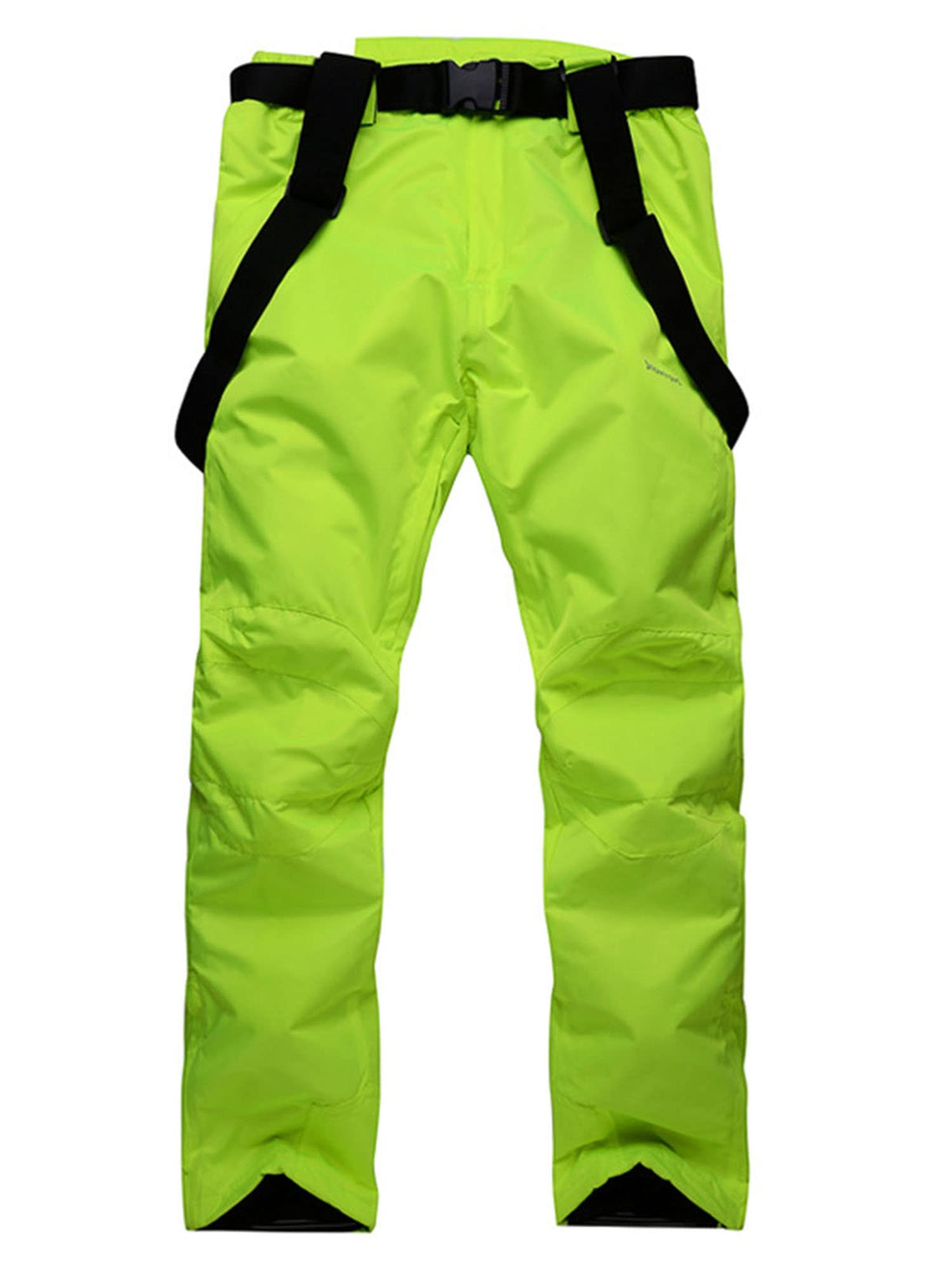 FeMereina Isolierte Ski-Lätzchen für Damen, wasserdicht, Schneehose, winddicht, Snowboard-Overall, Hose mit abnehmbaren Hosenträgern
