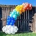 100Pcs Rainbow Party Balloon Garland & Arch Kit-100pcs Latex Balloons, 16 Feets Arch Balloon Decorating Strip for Baby Shower Birthday Wedding Party Backdrop