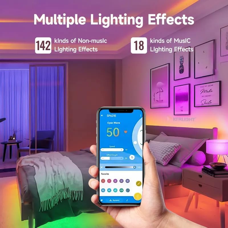 Image of SP621E Bluetooth Addressable LED Controller with Music Sync App Control for WS2812B WS2811 SK6812 3 Pin Pixel LED Strip Lights 5V 12V 24V with Free Protective Case