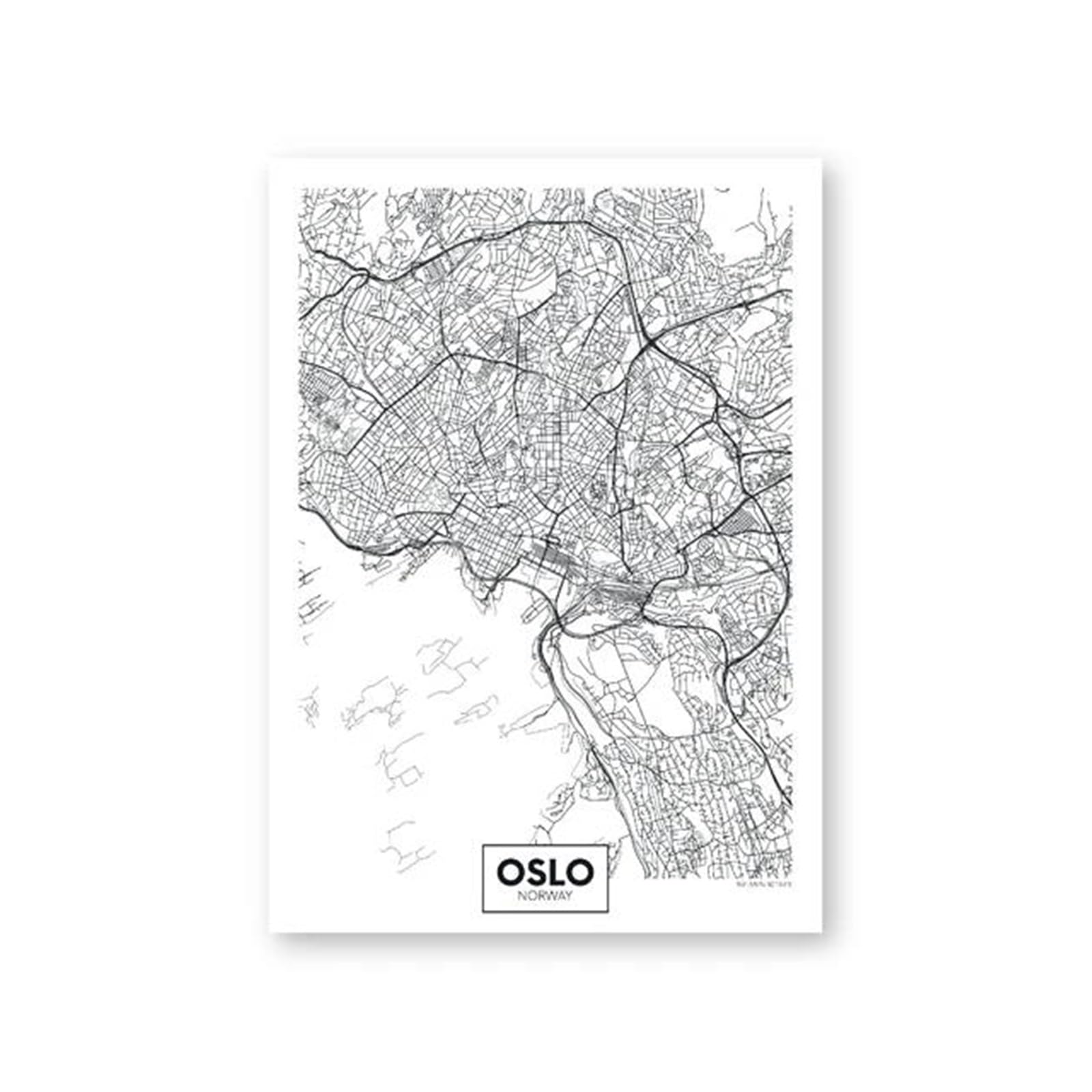 Art mural monochrome Oslo pour sublimer un mur blanc facilement