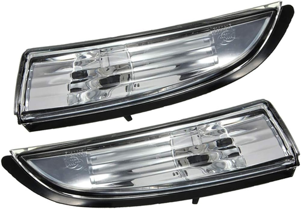Fundament Pair Left&Right Sides Wing Mirror Indicator Cover Turn Signal light LED Cornering Indicators Lamp Dynamic Warning Turning Lights Fit for Fiesta 2008-2017