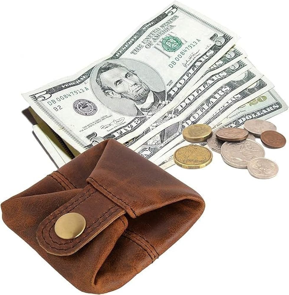 Amazon.com: Jajmo Legacy Premium Leather Coin Pouch - Compact