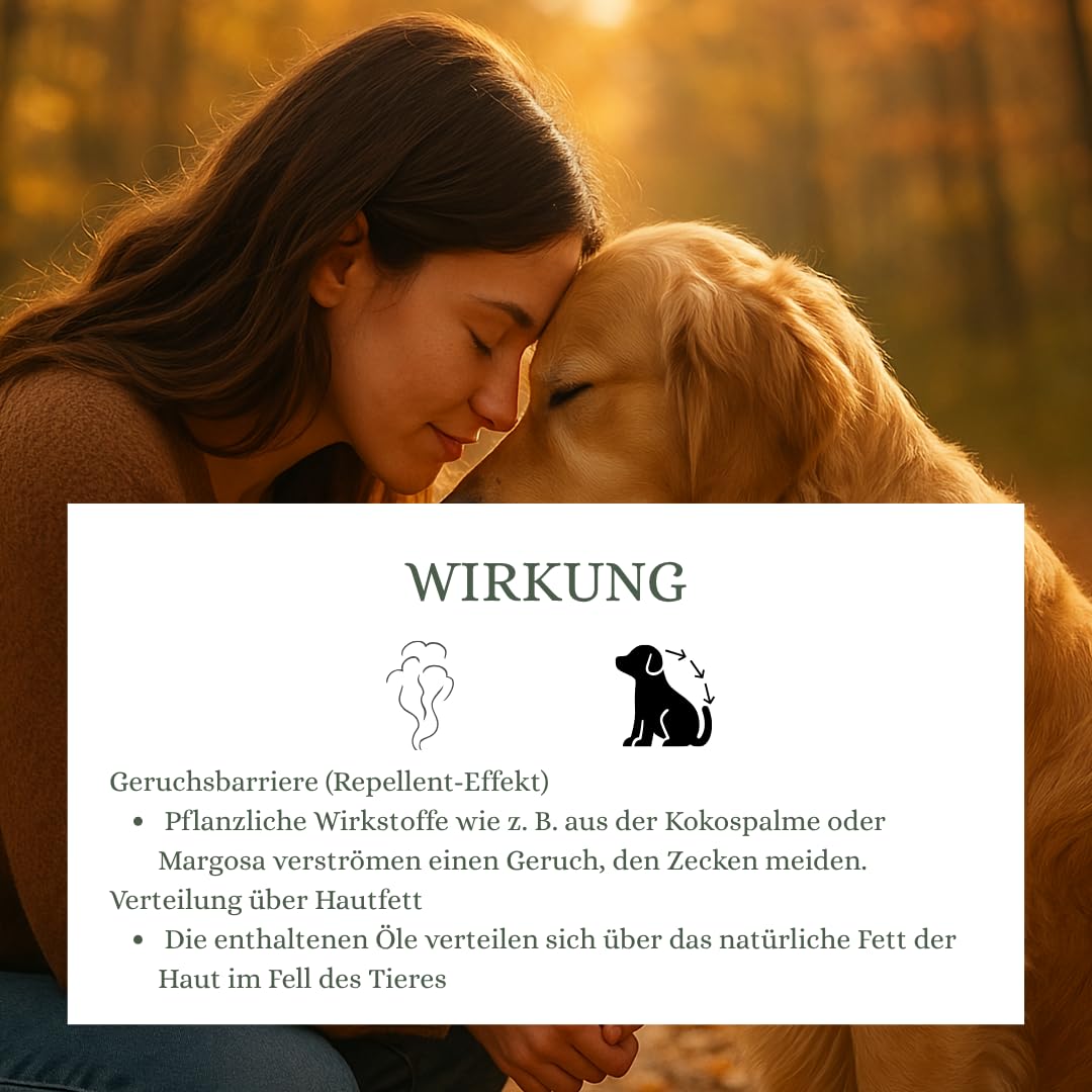 Zeckenzauber 50 ml - Spot On für Hunde - Zeckenschutz für die gesamte Saison - Zeckenmittel für Hunde - pflanzliche Inhaltsstoffe - gegen Zecken, Milben, Flöhe