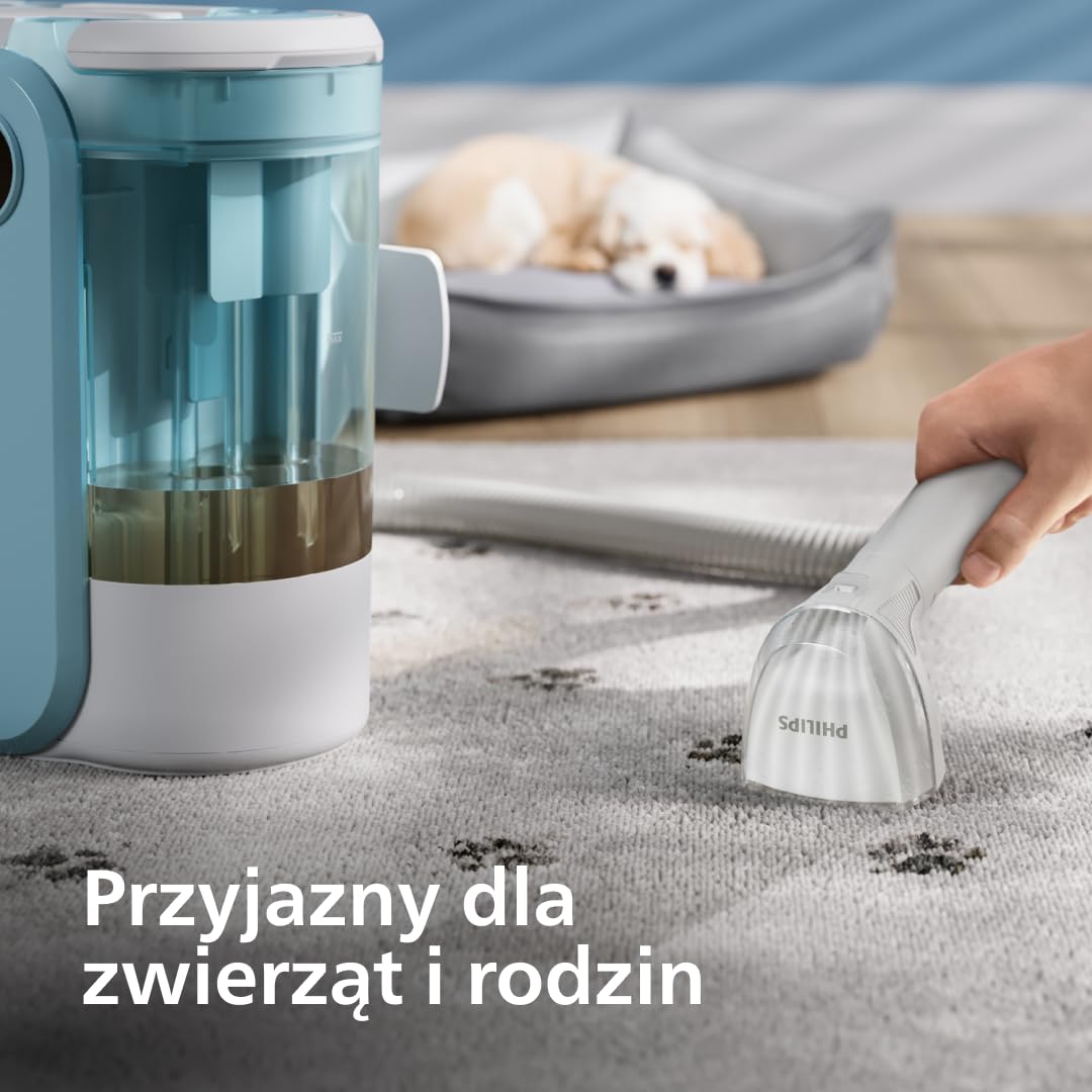 Philips Odkurzacz do usuwania plam z serii 3000 - usuwanie plam, wzmocnienie świeżości, inteligentny panel sterowania, funkcja automatycznego czyszczenia, idealny do dywanów i tapicerki (XW3192/11)