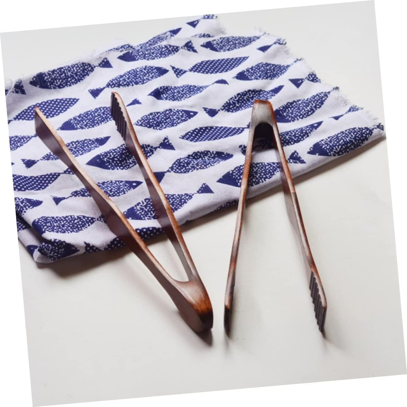 1 Pc Kitchen Tongs Meat Tea Tong Bacon Tong Snack Tong Barbecue Wood Ice Tongs