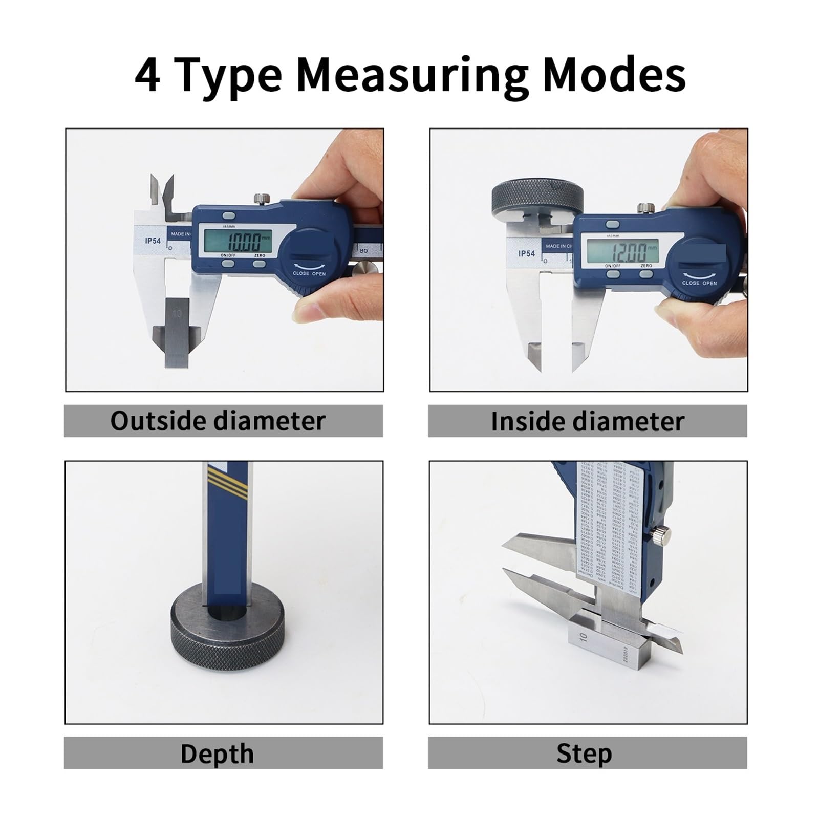 Calibrador digital, Calibrador Digital IP54, regla de calibrador electrónico de 150mm, calibrador Vernier Digital, calibradores digitales de acero inoxidable de 150mm para bricolaje/hogar(5000-150)