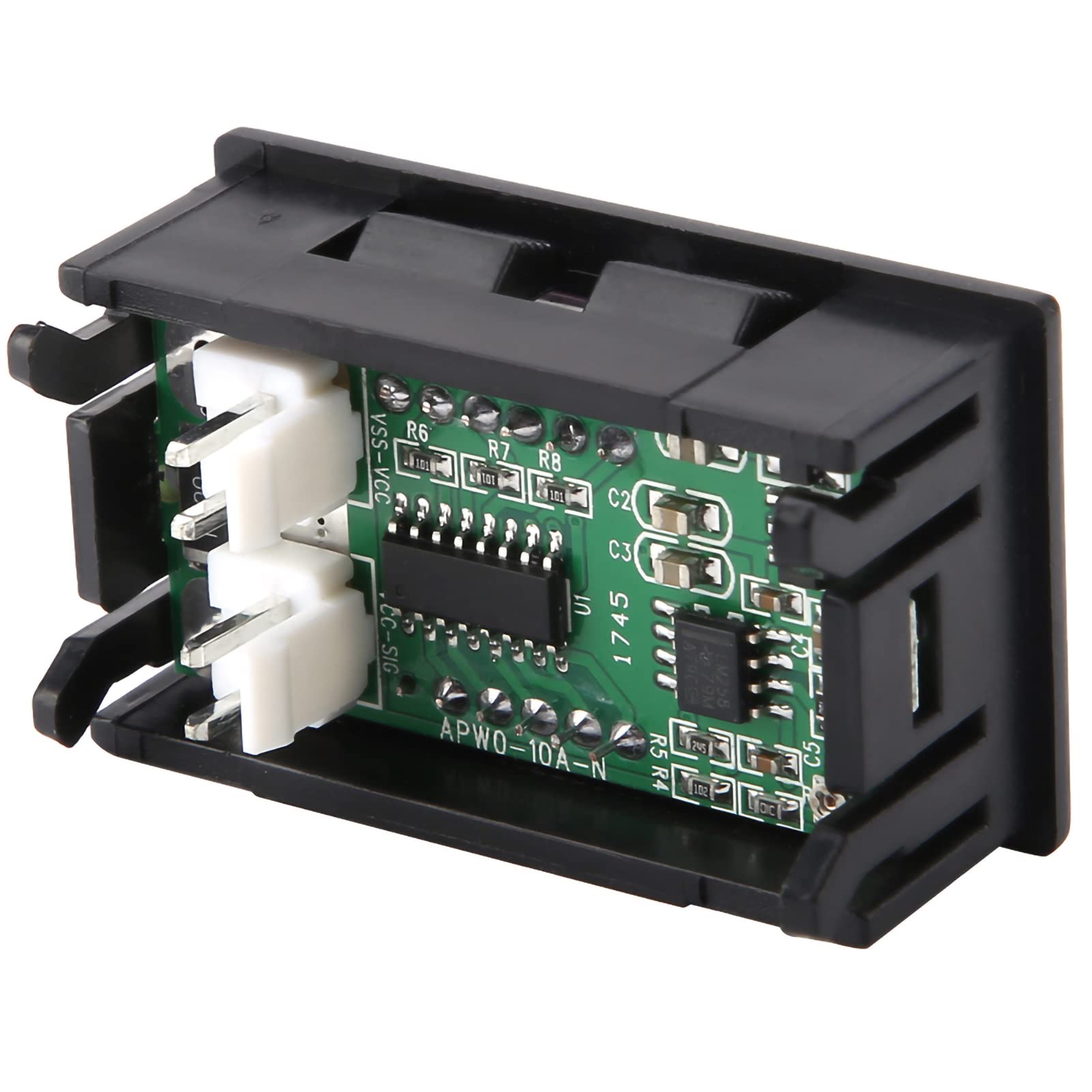 Amperometro digitale Alta precisione 3 cifre Modulo rivelatore di corrente Amp Monitor di misurazione Pannello di misurazione DC 0-1A (Giallo)