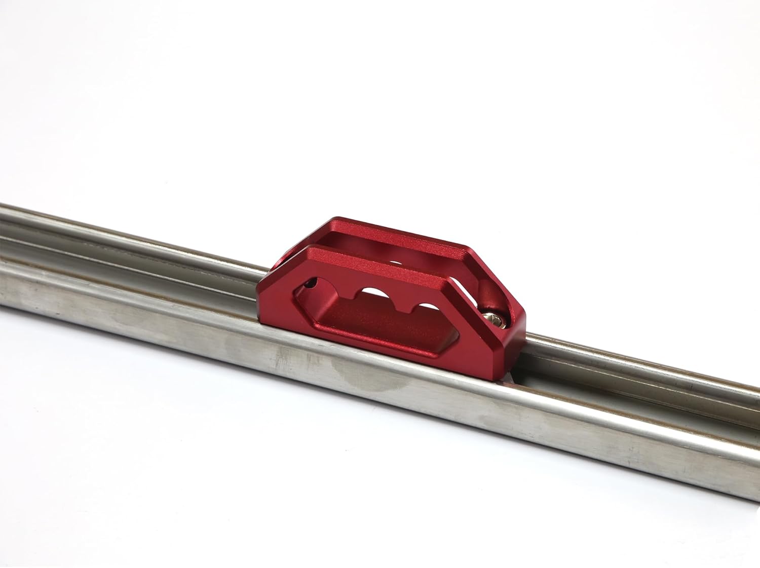 RENO F150 Trail Rail System, Truck Cargo Management System 2pcs Bed Rails & 4pcs Cleats for 5.5'Bed Compatible with 2015-2025 F150 4WD Raptor Lightning, Replace OEM LL3Z-2655200-A (Red Anchors)