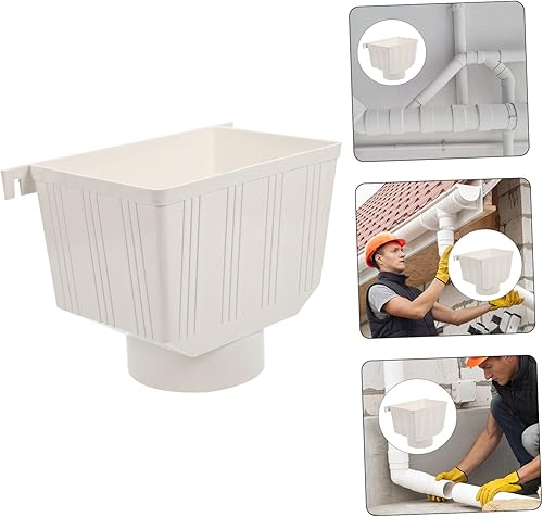 Miniatura 7 de WHAMVOX Extensiones de canalón de recogida de canalones de agua de lluvia Barriles de lluvia para recoger agua de lluvia de canaleta desviador de