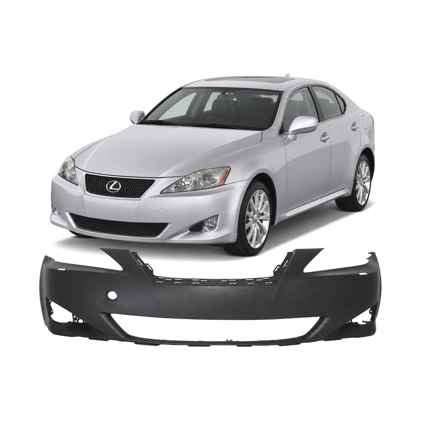FitParts Compatible with Lexus IS250/350 2006–2008 Front Bumper Cover