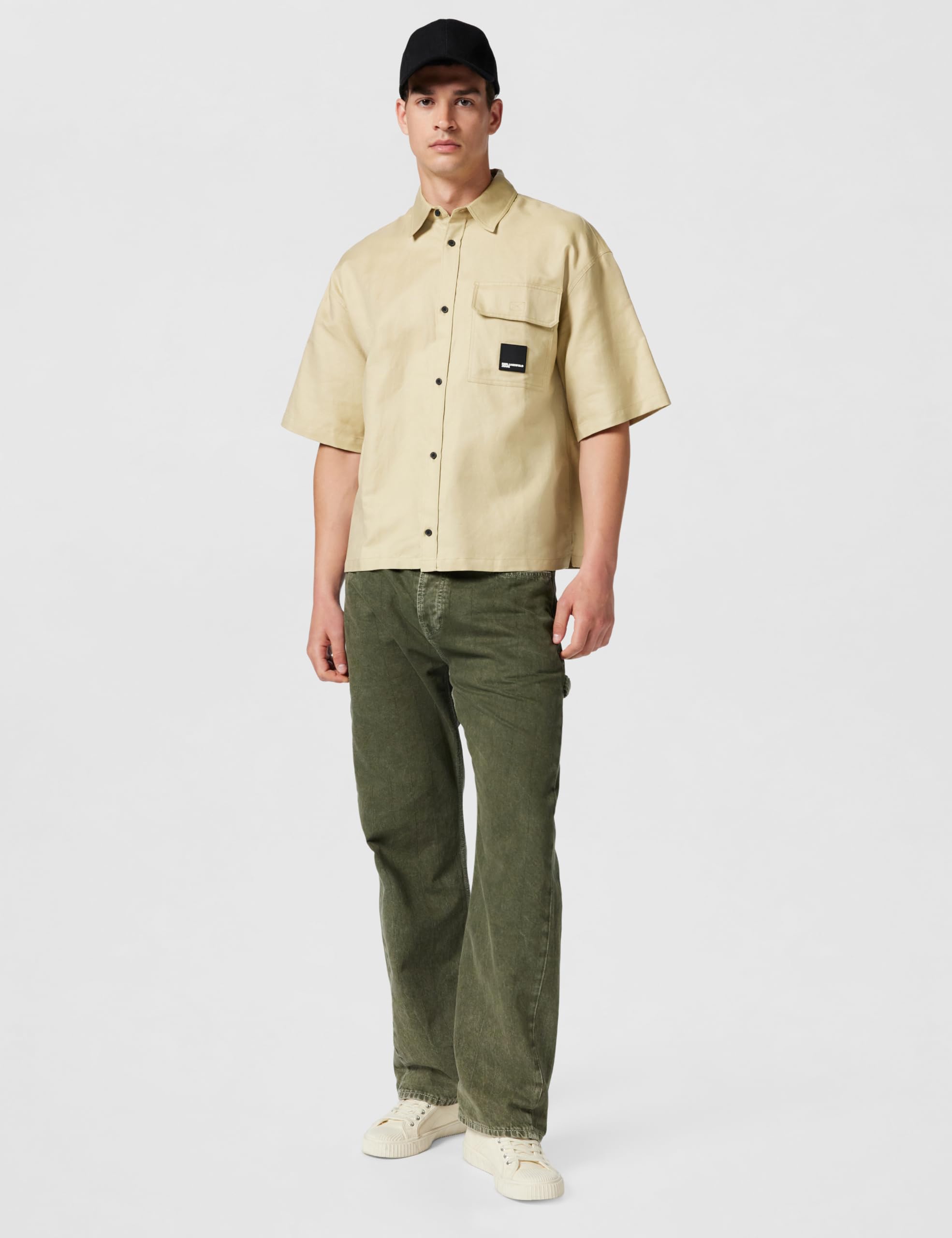 Karl Lagerfeld Jeans Herren Short Sleeves Summer Shirt Shirt (1er Pack)