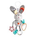 Baby Hanging Toys 0-12 Months - Interactive Stroller & Car Seat Toy with Jingle Sounds&comma; Clinking Rings & Detachable Links &vert; Safe Developmental Toys for Activity Gyms&comma; Infant Baby Crib Mobile