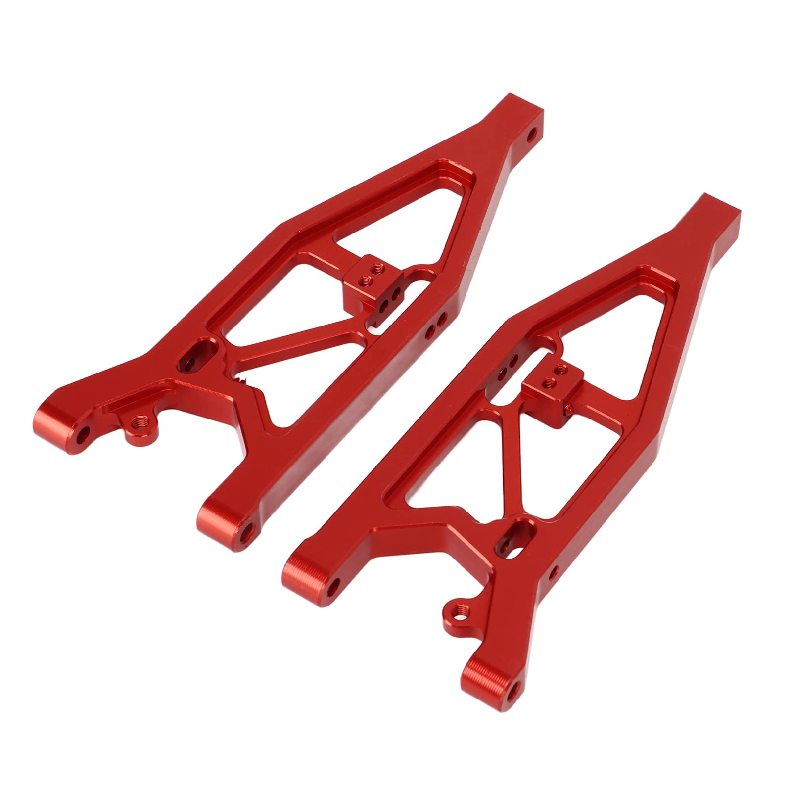 Przednie górne ramię wahadłowe samochodu RC Części zamienne ze stopu aluminium do samochodów 1/7 1/8 zdalnie sterowanych Wysoka wytrzymałość Trwałe ramię zawieszenia Bezpośrednie (Czerwony)