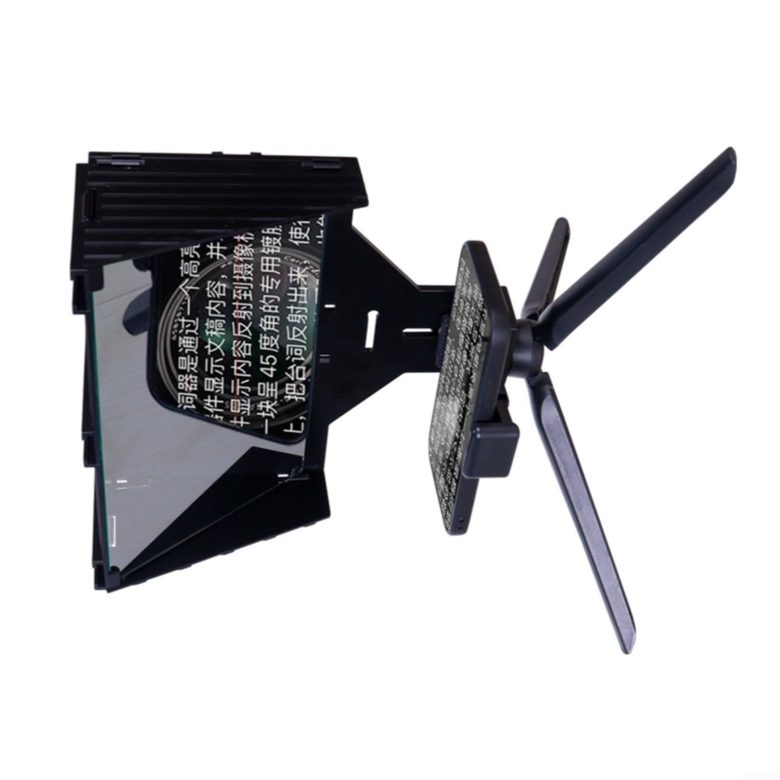 Teleprompter faltbar mit App Fernbedienung, kompatibel mit Tabl