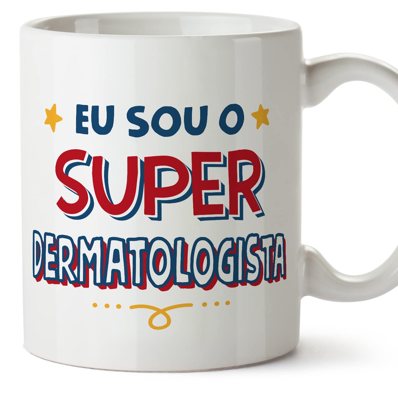 MUGFFINS Dermatologist Man Mug - in Portuguese - Sou Super - Funny Gift for Colleagues - Ceramic 11oz Mug