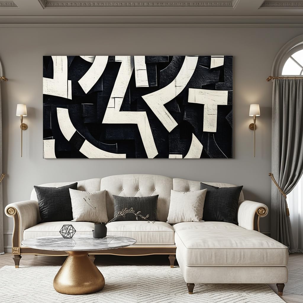 Iallbin Abstract Canvas Wall Art, Large Wall Art for Living Room, for Wall Modern Paintings Wall Decor Living Room, Kitchen Home and Office