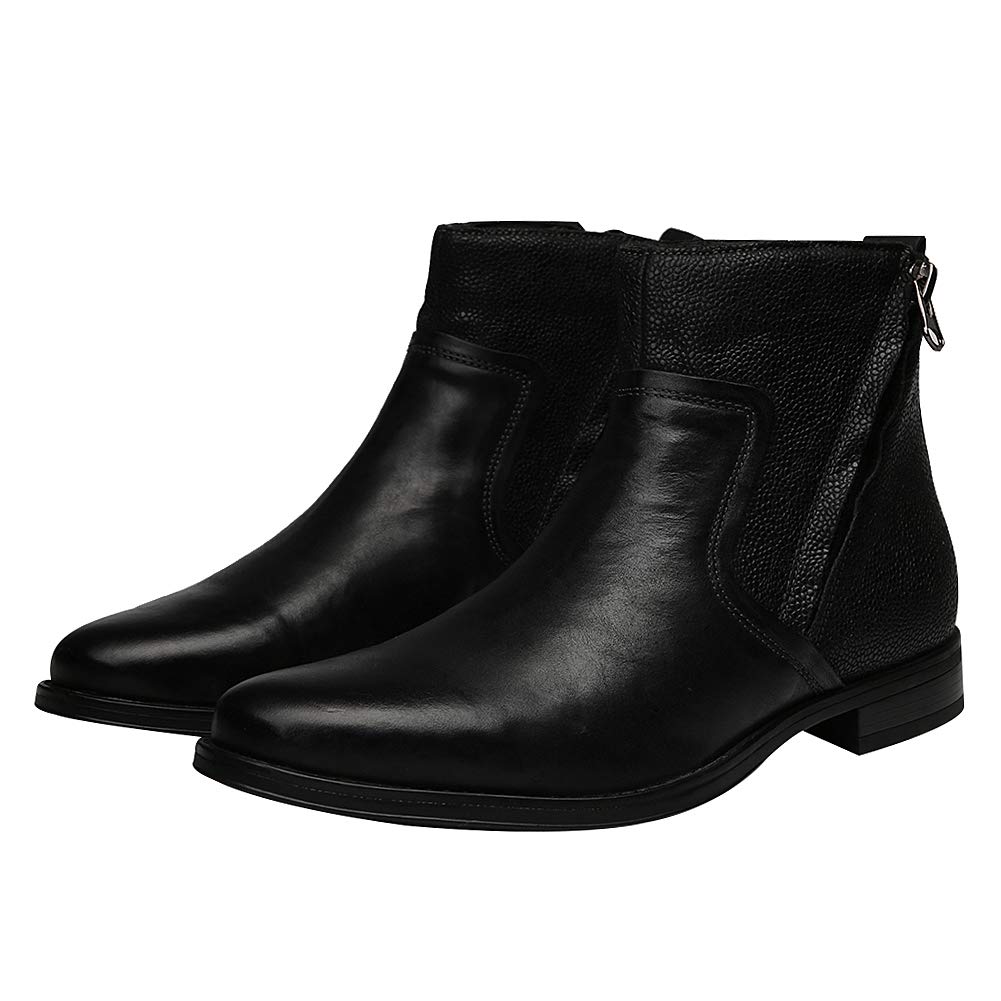 Hombres Piel Genuina Occidental Vendimia Chukka Chelsea Derby Botas Cremallera Botines