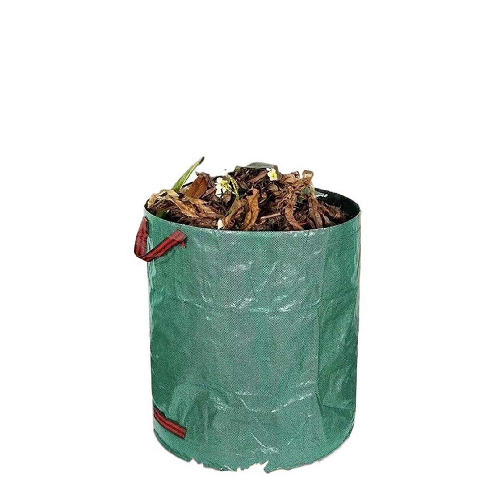 60-500L Reusable Waste Bags For Yard Heavy Duty Bag Gardening Weed Grass Compost Containers Storage Garbage Container for Plant Leaf Trash Debris(500L-132Gallon)
