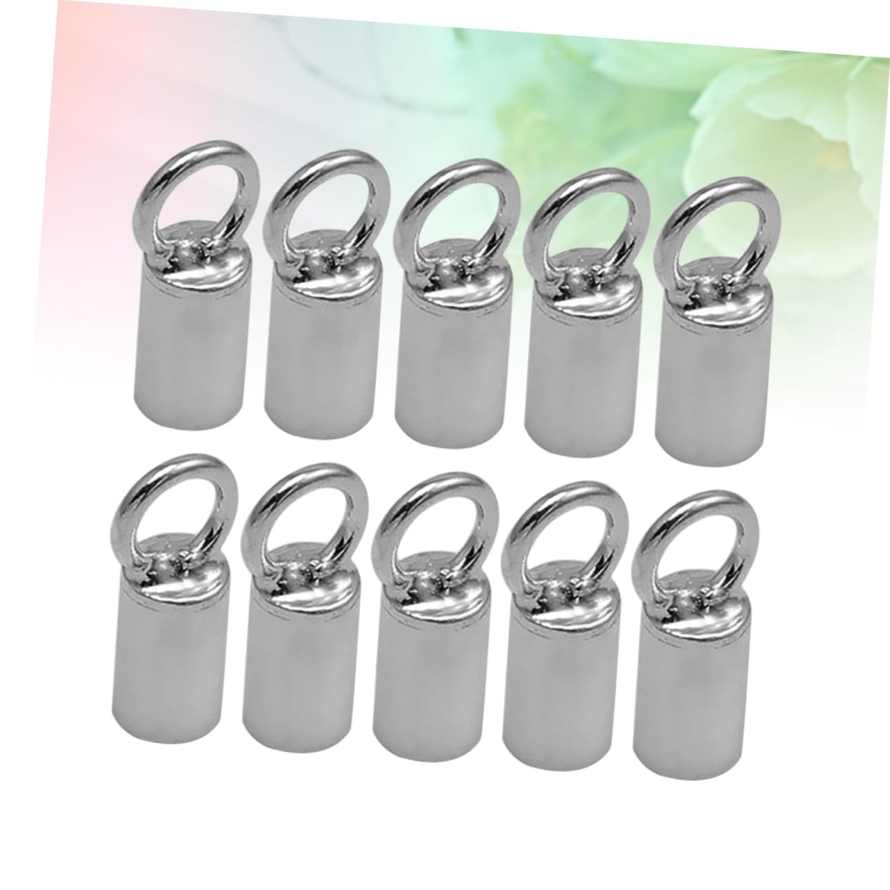 10 Stück Armband Endclip Aus 925 Stück Silber Schmuckverbinder Rohrkappen Für 2mm Lederseil Selbstgemacht Zubehör Für Halskette Armband Schlüsselanhänger Basteln