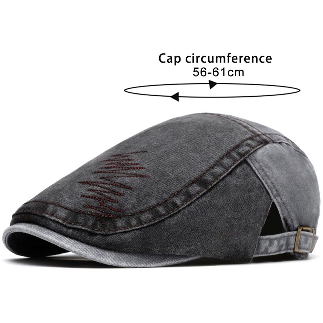 JNKET Men Women Splicing Newsboy Cap Flat Cap Ivy Gatsby Cabbie Driving Hat (US, Alpha, One Size, Medium, Coffee)