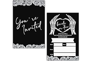 LyoGao Gothic Bachelorette Party Invitations - Summon your Crew for the Ultimate Scream-fest!