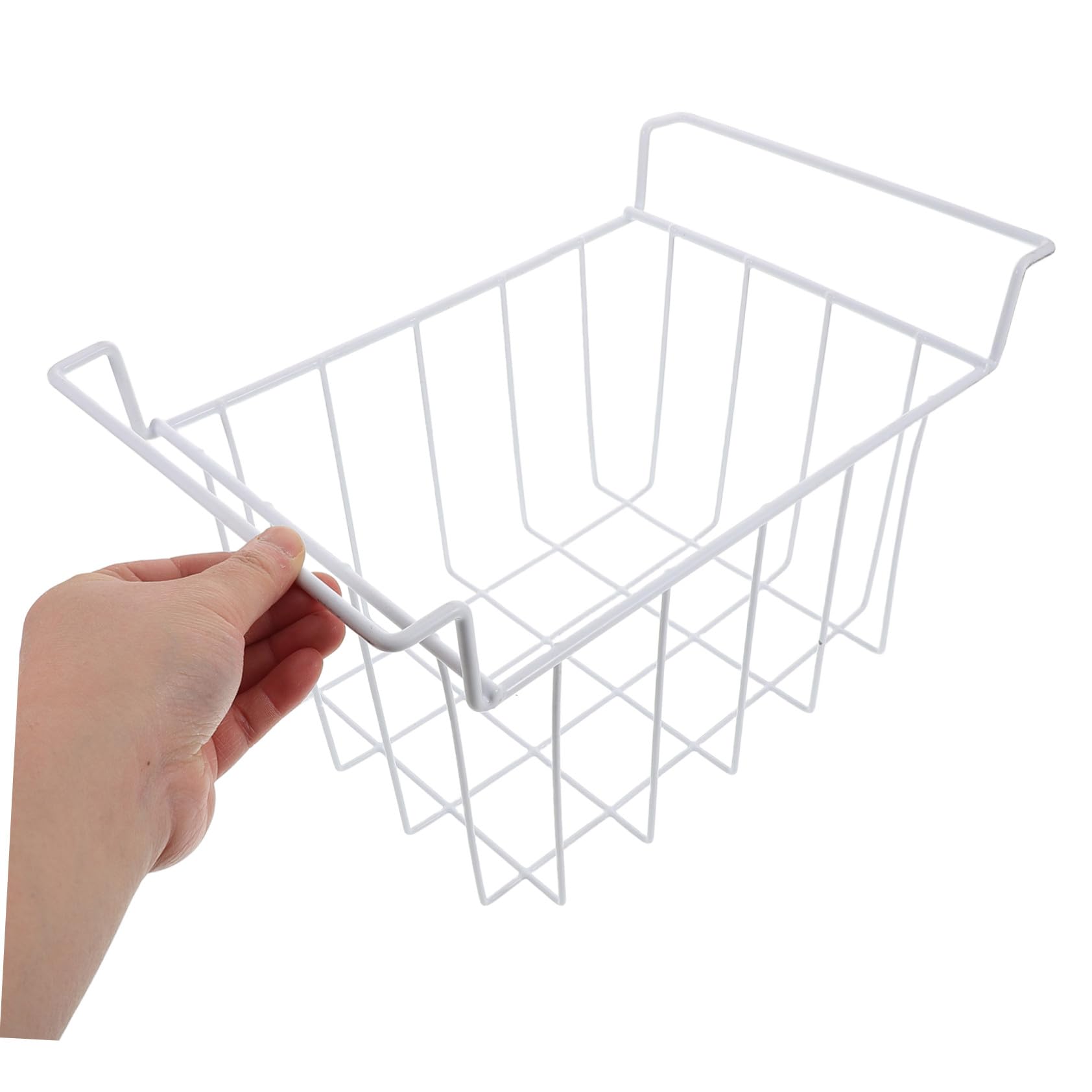 Homoyoyo 2piezas Cestas De Almacenamiento Refrigeradas Para Congelador Horizontal Organizadores De Asas Laterales Colgantes Para Congelador Profundo