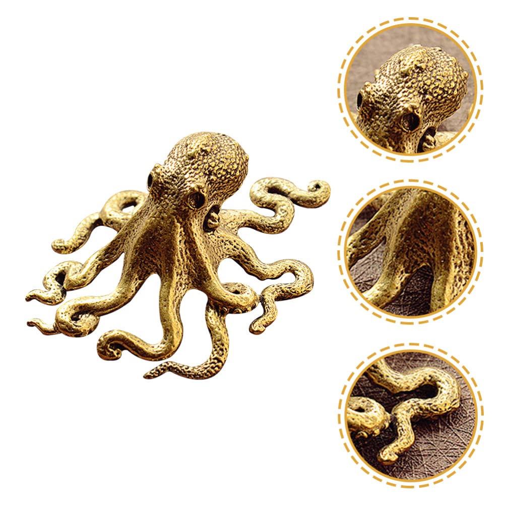 Warmhm Retro Octopus Model Ornament Octopus Statue Figurines Desktop Octopus Shape Adornment - Image 4