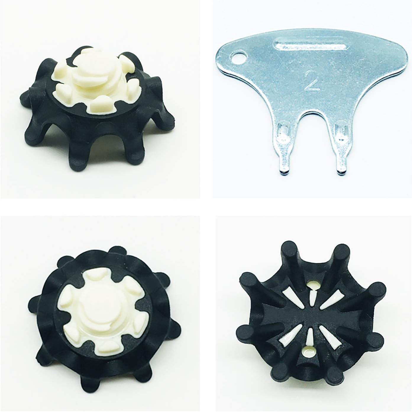 28 Count Fast Lock Golf Spikes Replacement Golf Shoe Spikes Tooth Height 5MM Golf Shoe Cleats