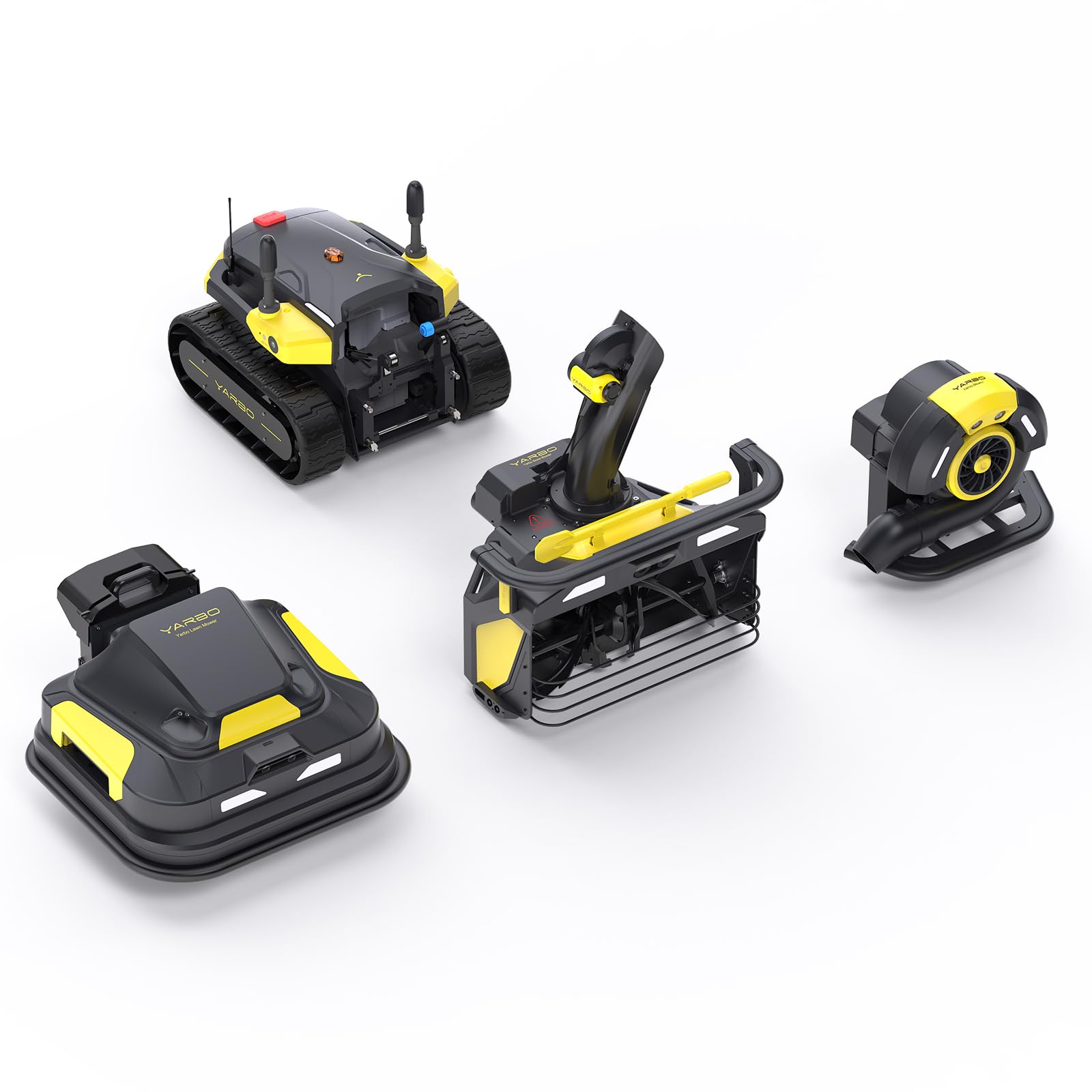 YARBO Robot Lawn Mower with Snow and Leaf Blower Modules