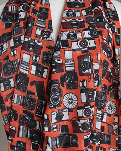 Etwoa Camera Infinity Scarf Circle Loop Scarves4