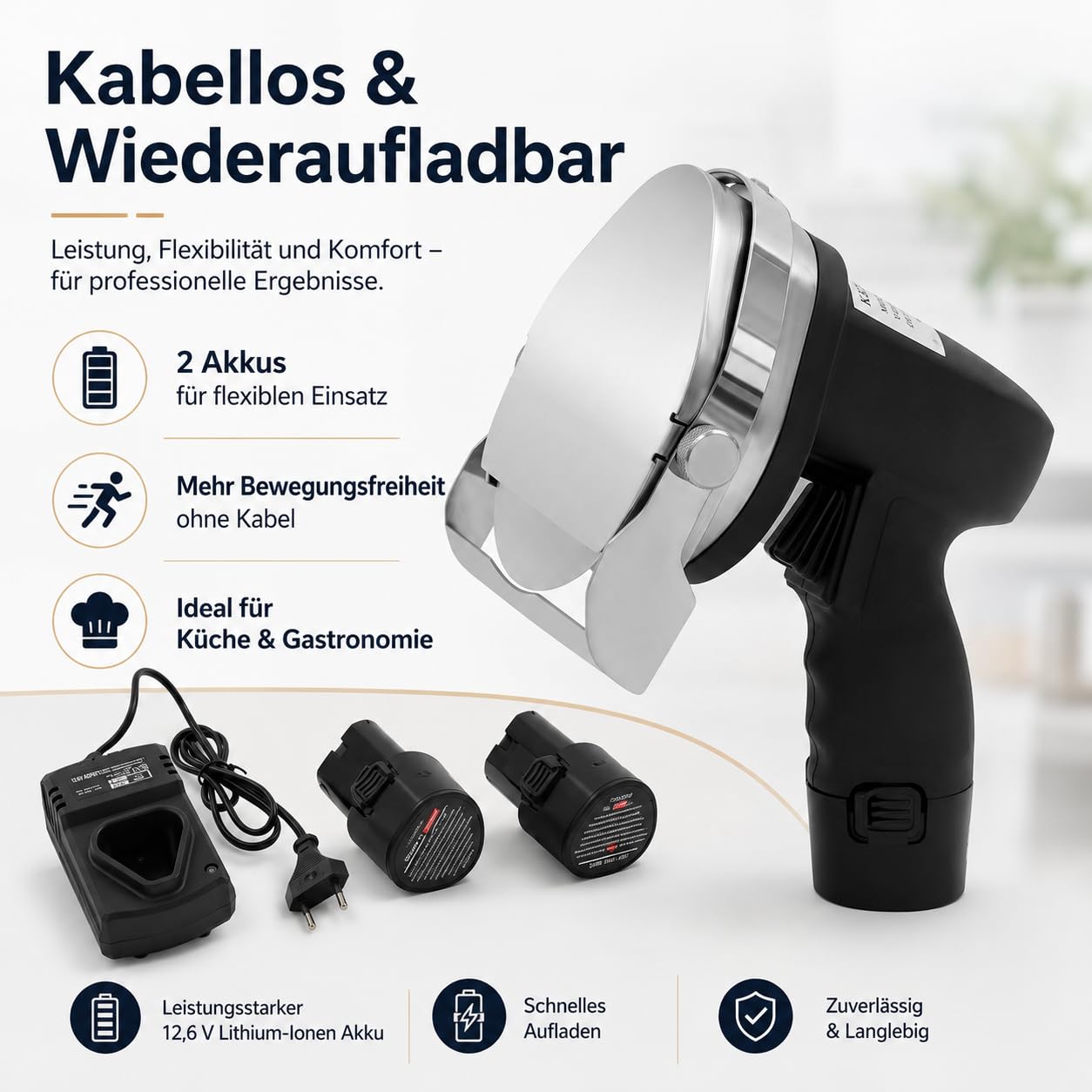 Schneider Kabellos Elektrisch 80W Döner Gyros Schneider 1-8mm