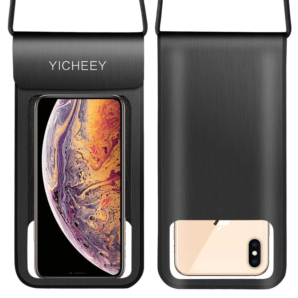YICHEEY Waterproof Phone Pouch, IPX8 Cellphone Dry Bag for iPhone 16 15 14 Pro Max Galaxy S25+ S24 FE Without Case on, Waterproof Phone Case for Beach