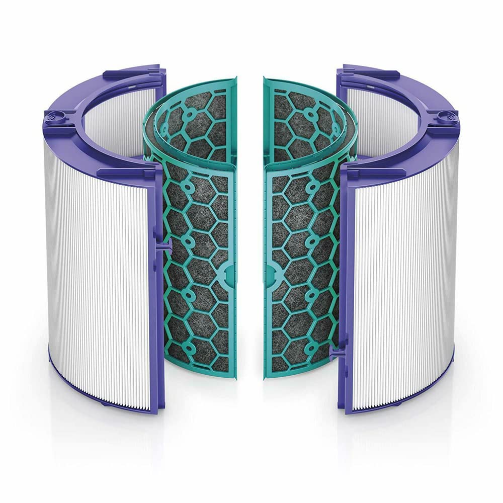 Paxanpax Air Purifier Glass HEPA & Activated Carbon Filter for Dyson HP04 Pure Hot+Cool Purifying Heater & Fan, TP04 Pure Cool Tower Fan, DP04 Pure Cool Desk Type (Pack of 2)