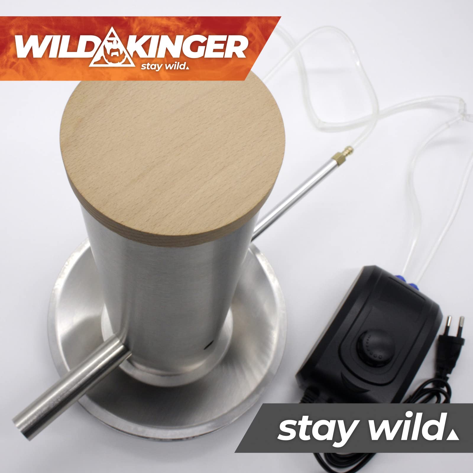 Wildkinger Premium generator zimnego dymu ze stali nierdzewnej, generator zimnego dymu, akcesoria do grilla (generator 50 cm)
