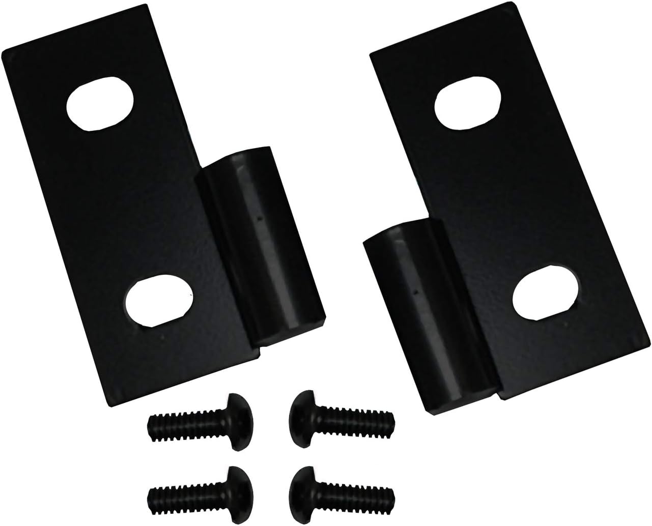 Rugged Ridge 11202.03 Door Hinge Brackets, Lower, Black; 76-06 Jeep CJ/Wrangler YJ/TJ