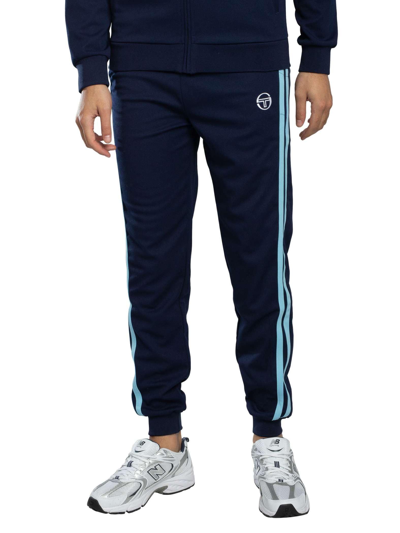 Sergio Tacchini Men's Maritime Blue/Baltic Sea Damarindo Track Joggers, M