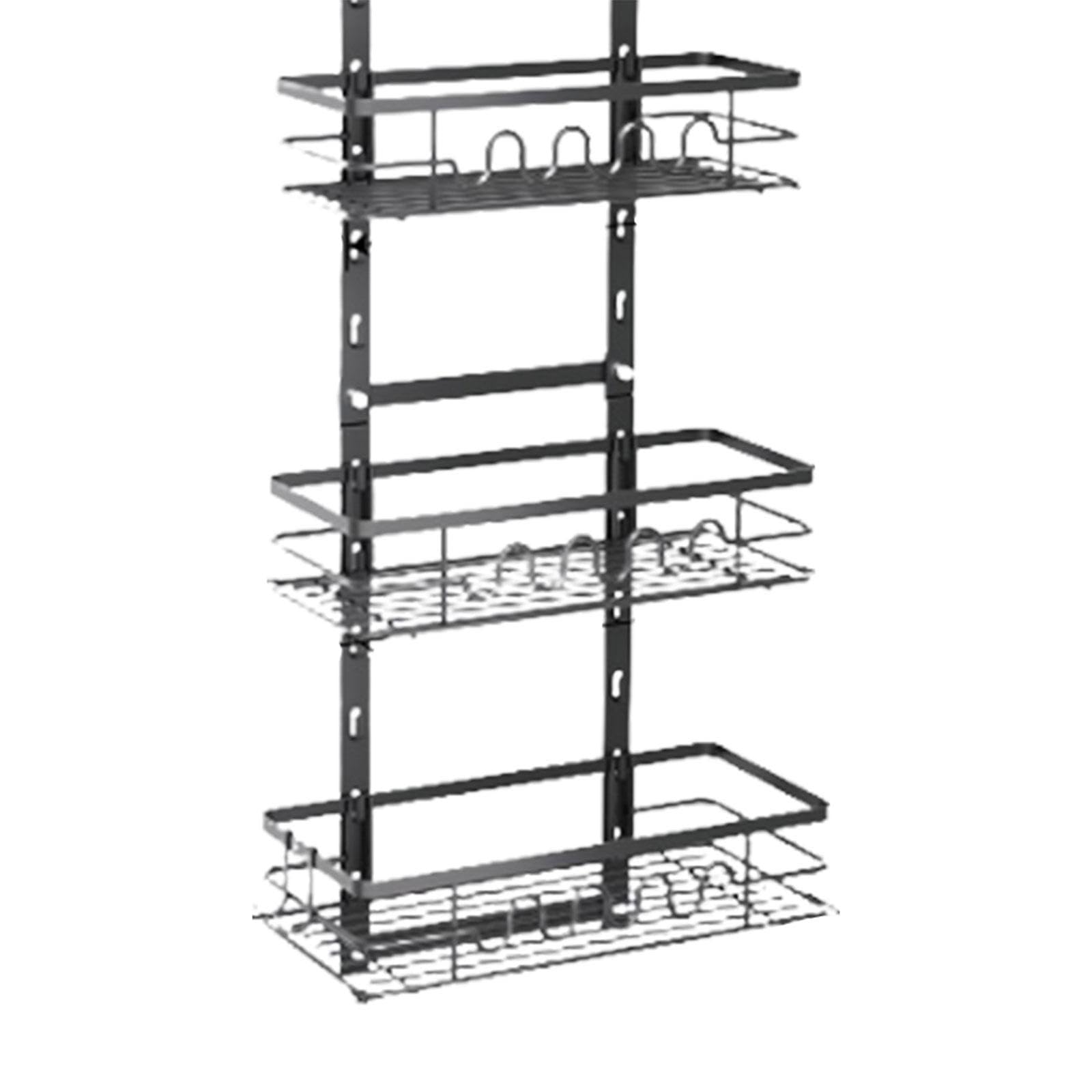 Organizador de Despensa Colgante para Colgar en La Puerta, Especiero para Colgar en La Puerta, 5 Cestas Ajustables, Almacenamiento de Despensa