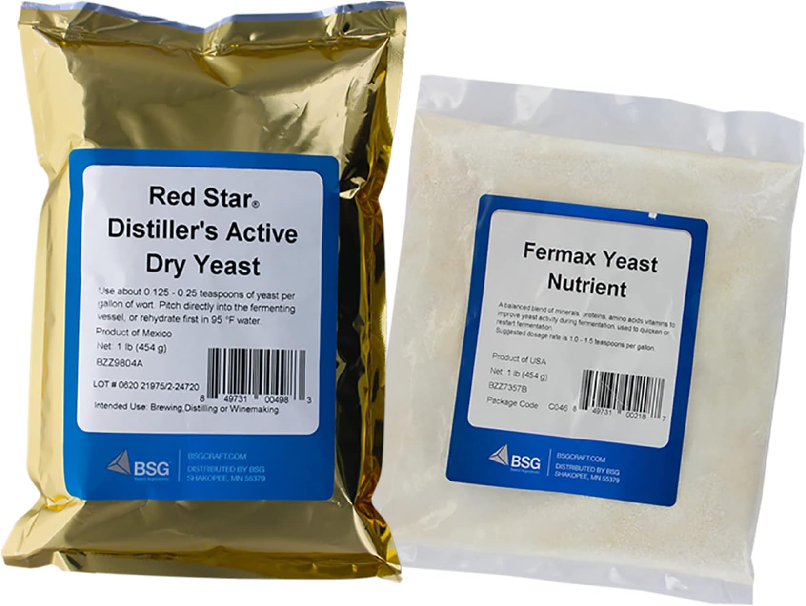 Home Brew Ohio Distiller's Yeast (Dady) and Fermax Yeast Nutrient Combination