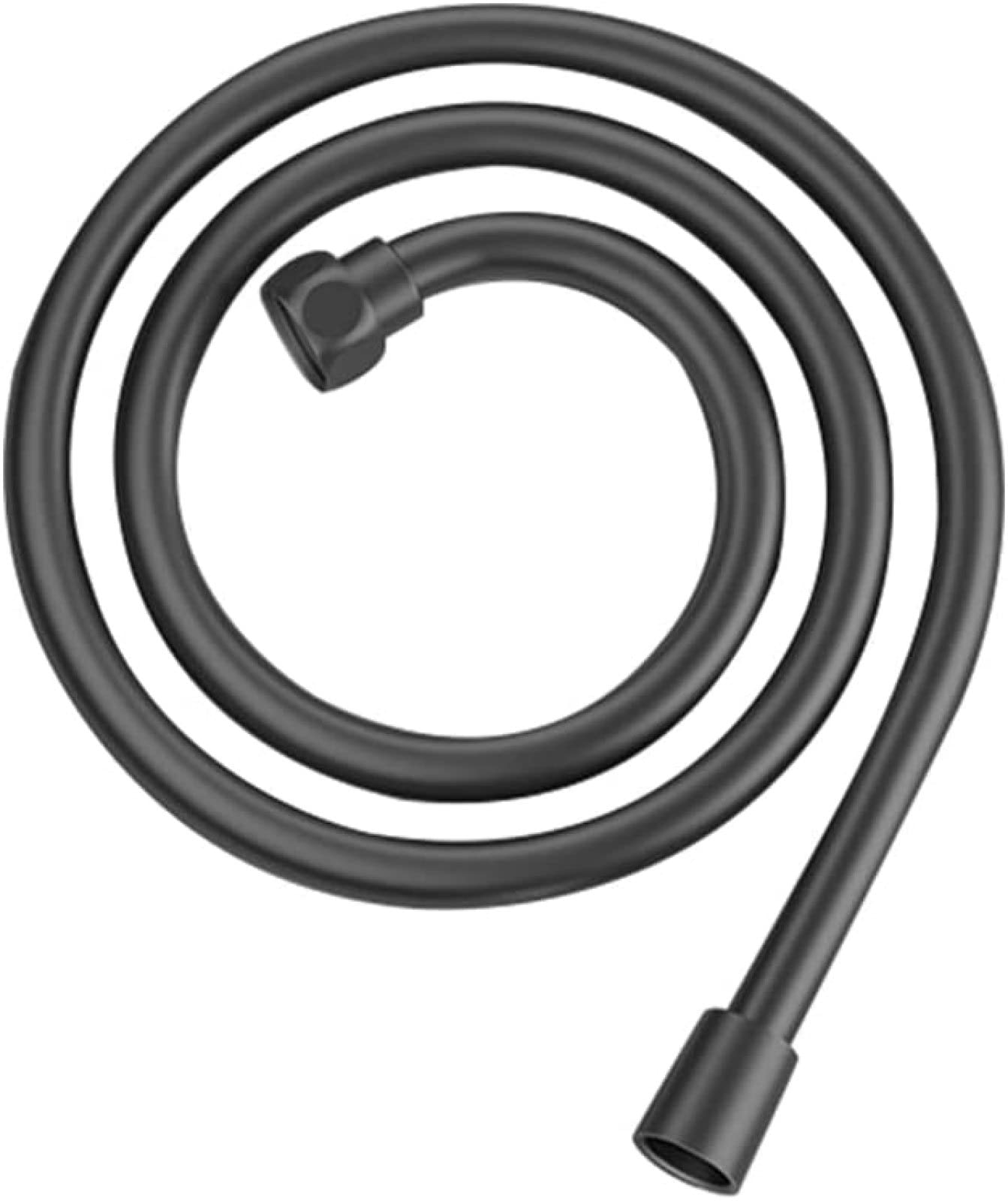 Ltywzx Black Pvc High Smooth Shower Hose For Bathroom Handheld Head Flexible Plumbing Anti Winding Gi/2 Universal,1M