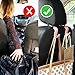 Toiyason Car Seat Headrest Hook Universal Vehicle Seat Hook Hangers Interior Storage Organizer for Purse Handbag Coats Umbrellas Grocery Bags 4 Pack Pink