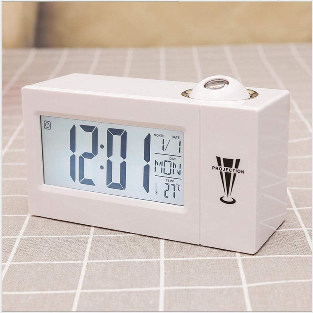 Nixie reloj de escritorio electrónico led con alarma por voz para despertares sin estrés