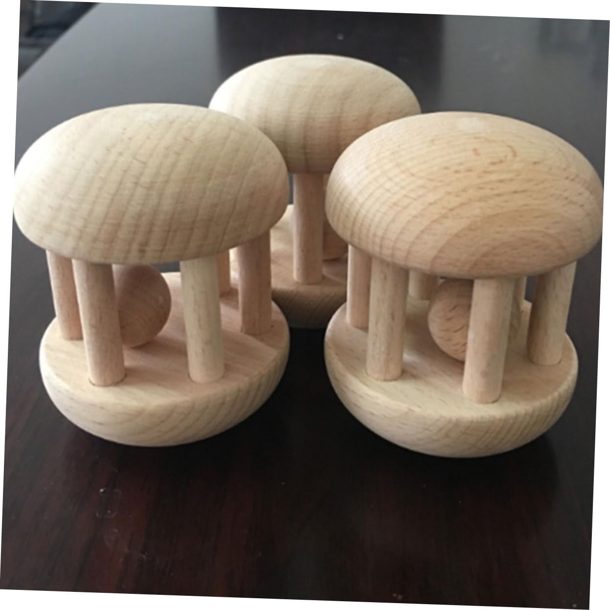 Toddmomy Wooden Rattle for Babies Hand Rattle Rattle Hand Rattles for Hand Rattle