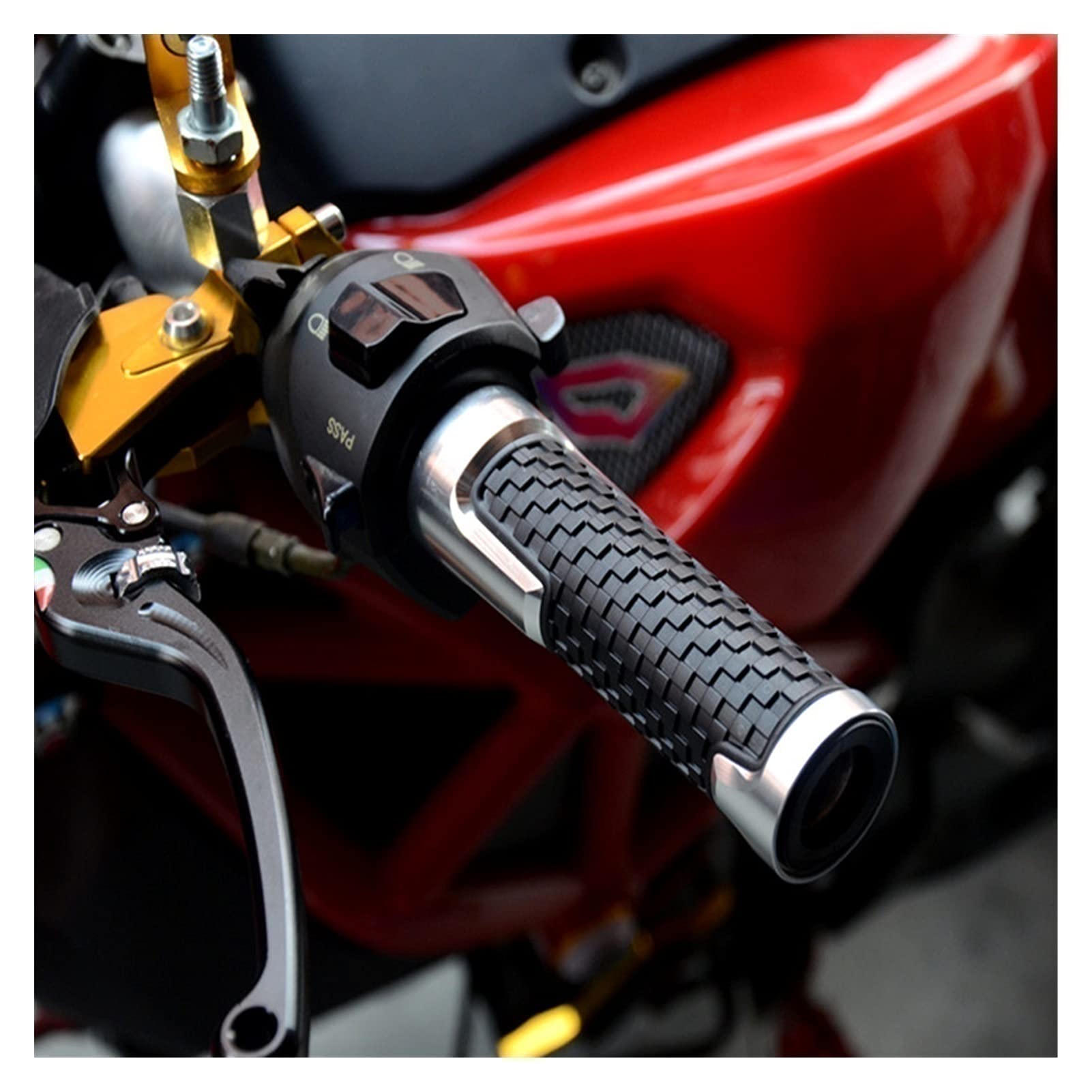 HUIWOR Motorrad Griffe Für BMW K1300GT 2009-2015 - CNC Aluminium Lenkerhülsen Blau