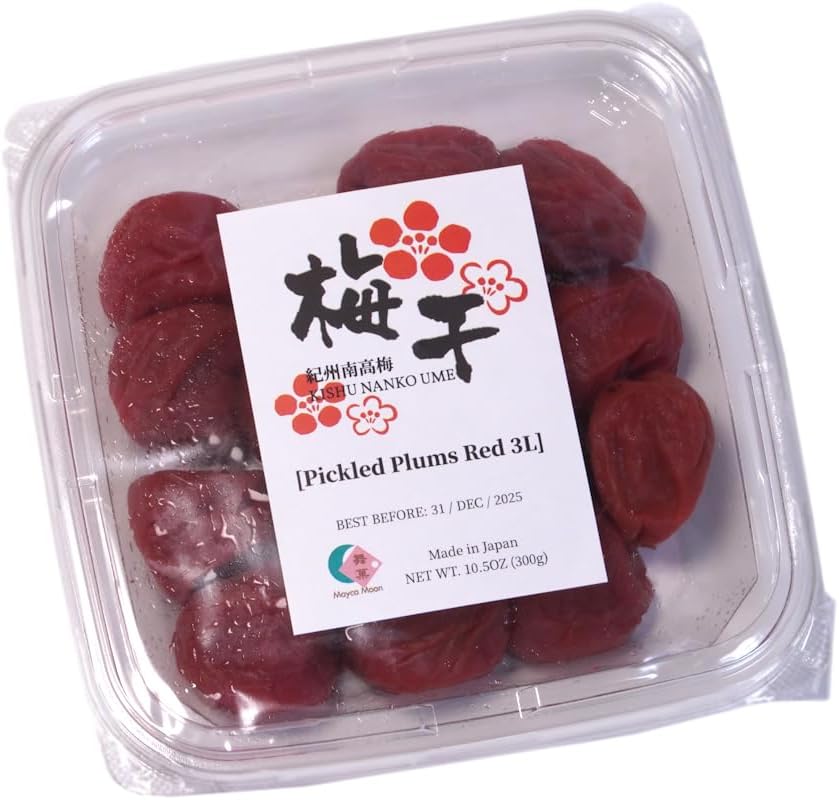 Mayca Moon Umeboshi by KISHU NANKO UME Japanese Pickled Plums Red Large grain 10.58oz (300g)
