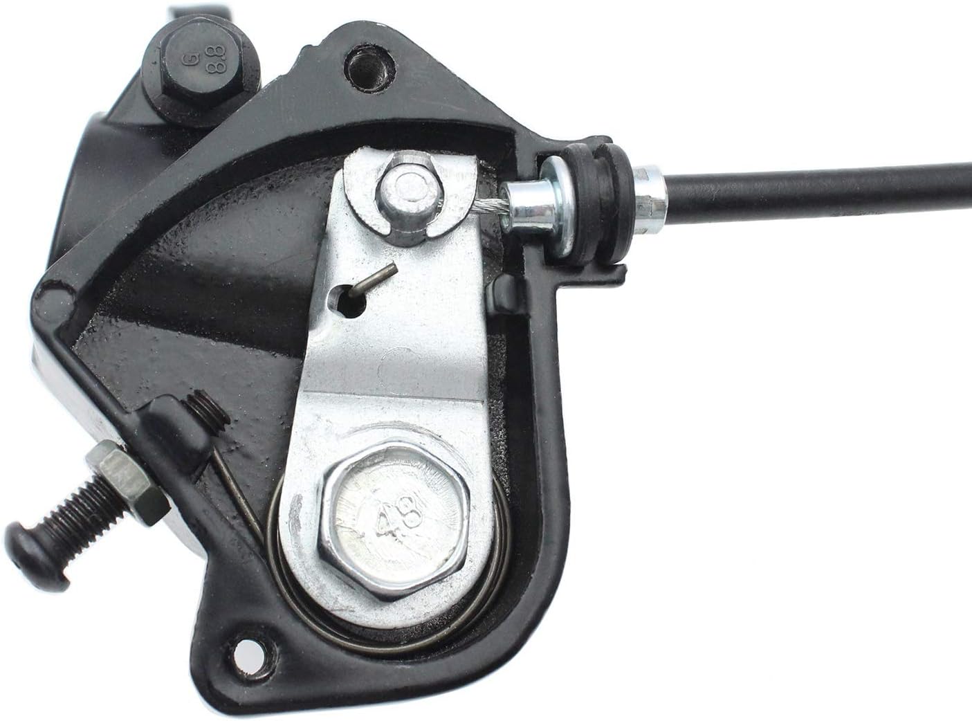 7/8'' 22mm Thumb Throttle Cable Accelerator Handle Assembly for 50cc 70cc 90cc 110cc 125cc 250cc TaoTao ATV Quad Go Kart (46.5 inches)
