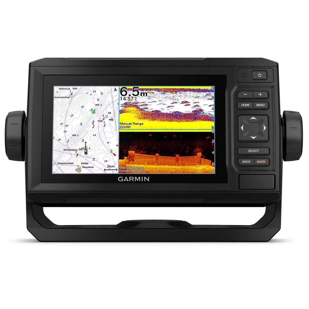 Garmin Echomap UHD 6.2", 0.7 kg, transducteur GT24, Traceur de Cartes LCD avec Carte Mondiale