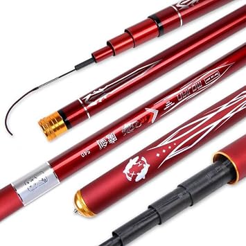 Carbon Fishing Rod Super Hard Ultralight Hand Pole 2.7m 3.6m 3.9m 4.5m 4.8m 5.4m 6.3m 7.2m Long Section Fishing Gear Rivers Lakes Reservoirs Streams Size 4.8m
